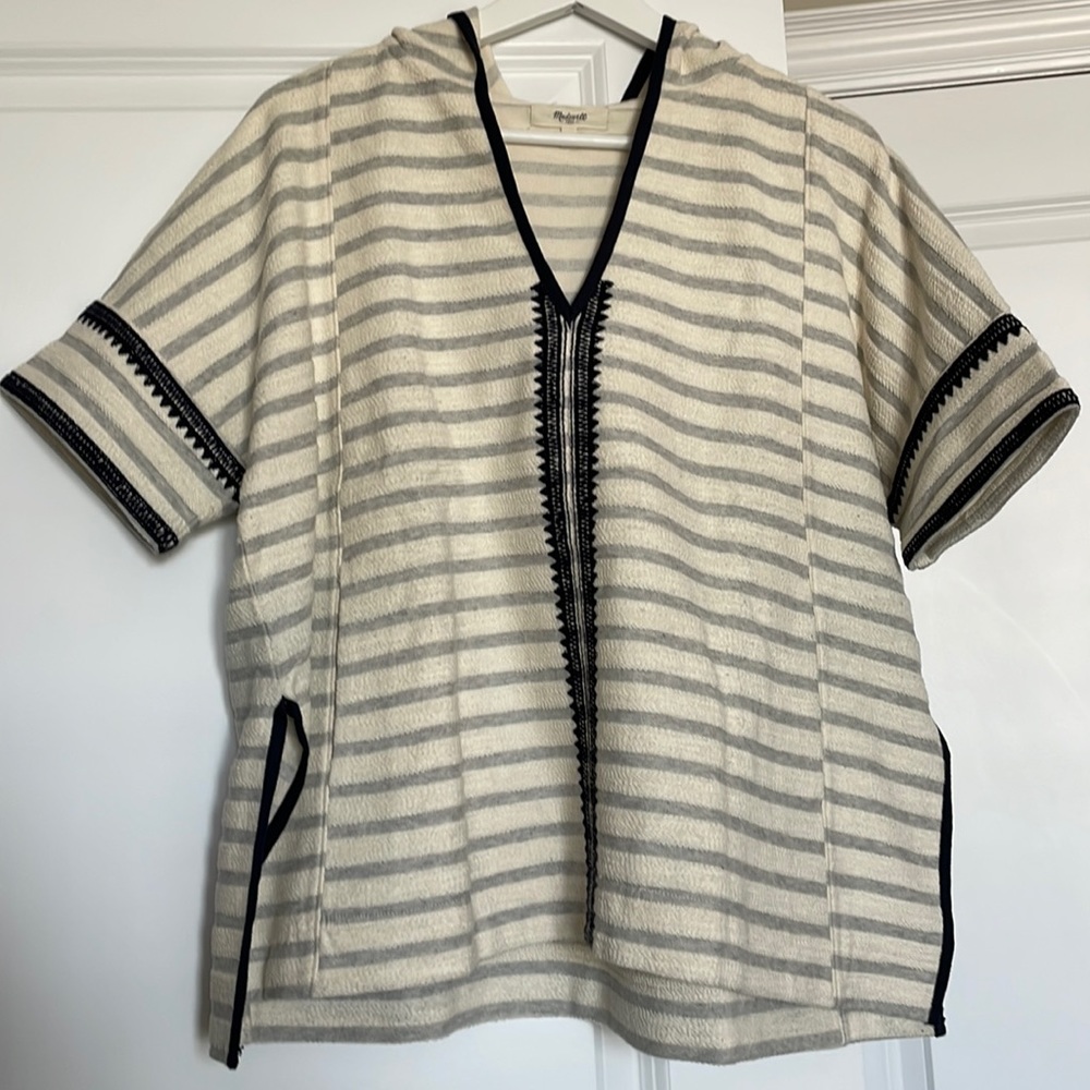 Madewell hooded short sleeve top, S